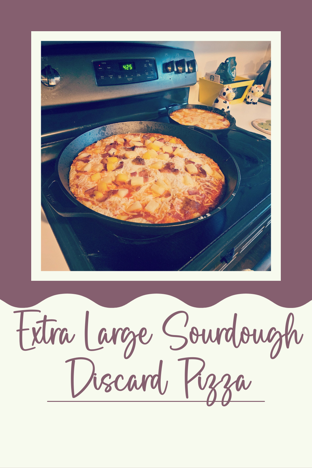 Easy Extra Large Sourdough Discard Pizza