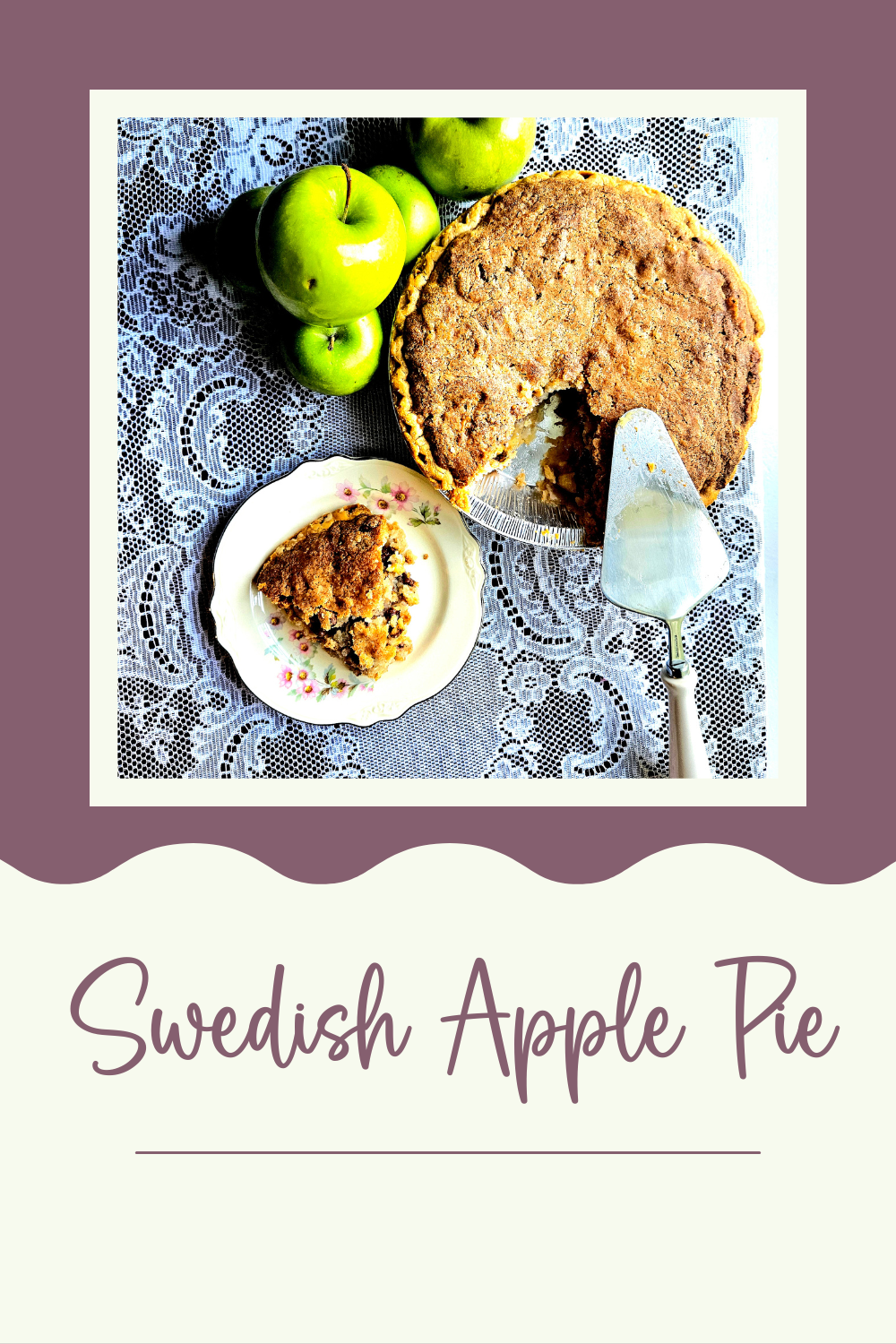 The Easiest Swedish Apple Pie