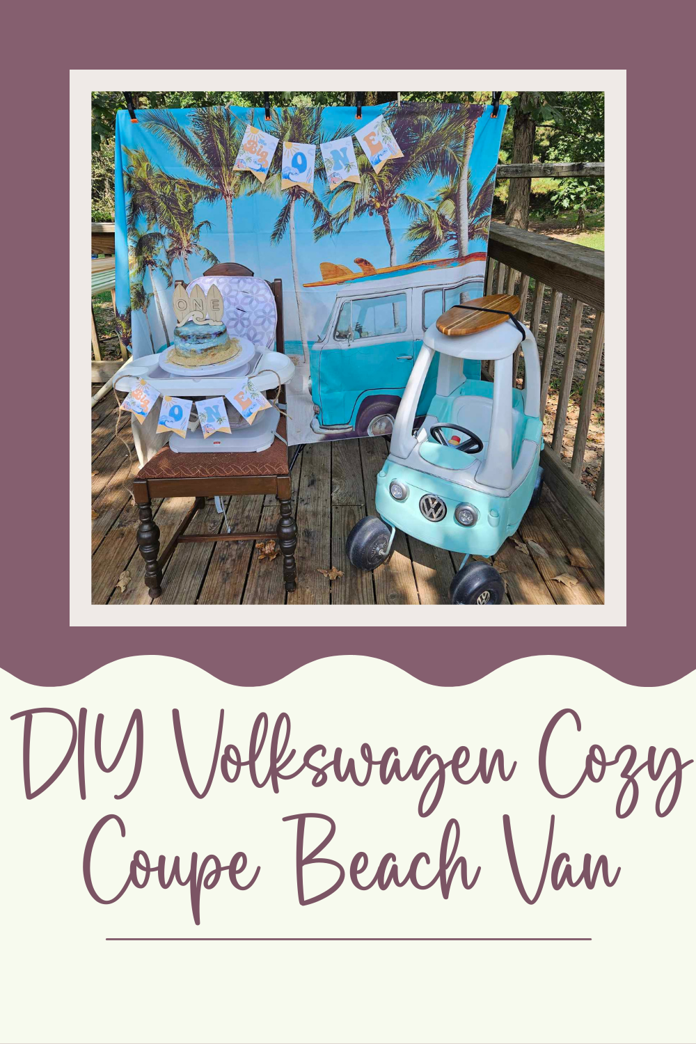 DIY Volkswagen Cozy Coupe Beach Van