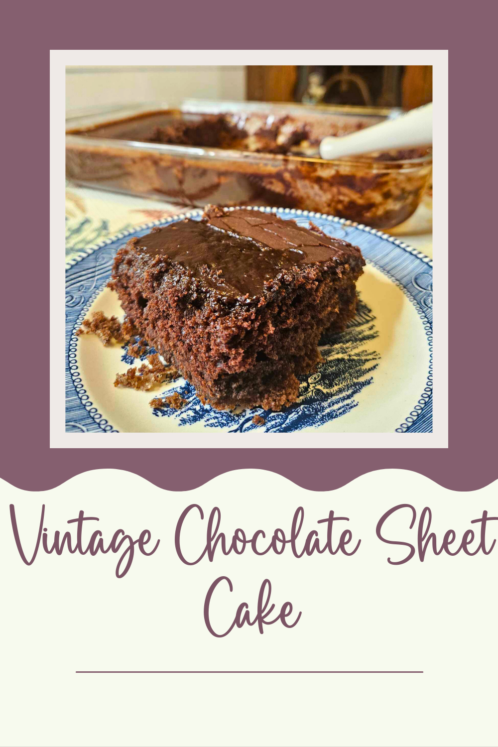 Decadent Vintage Chocolate Sheet Cake